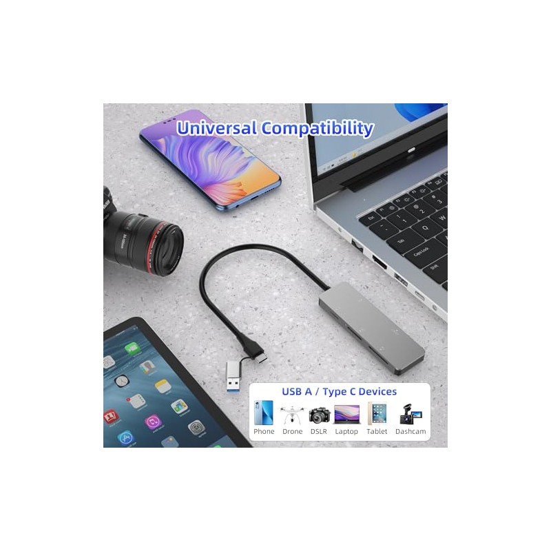 Lector de Tarjetas CFast USB C USB 3.0, 5 Gbps