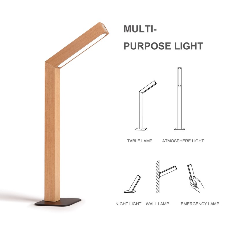 Touch Control Desk Lamp，Portable Multifunctional Emergency Light，Stepless Dimming Table Lamp