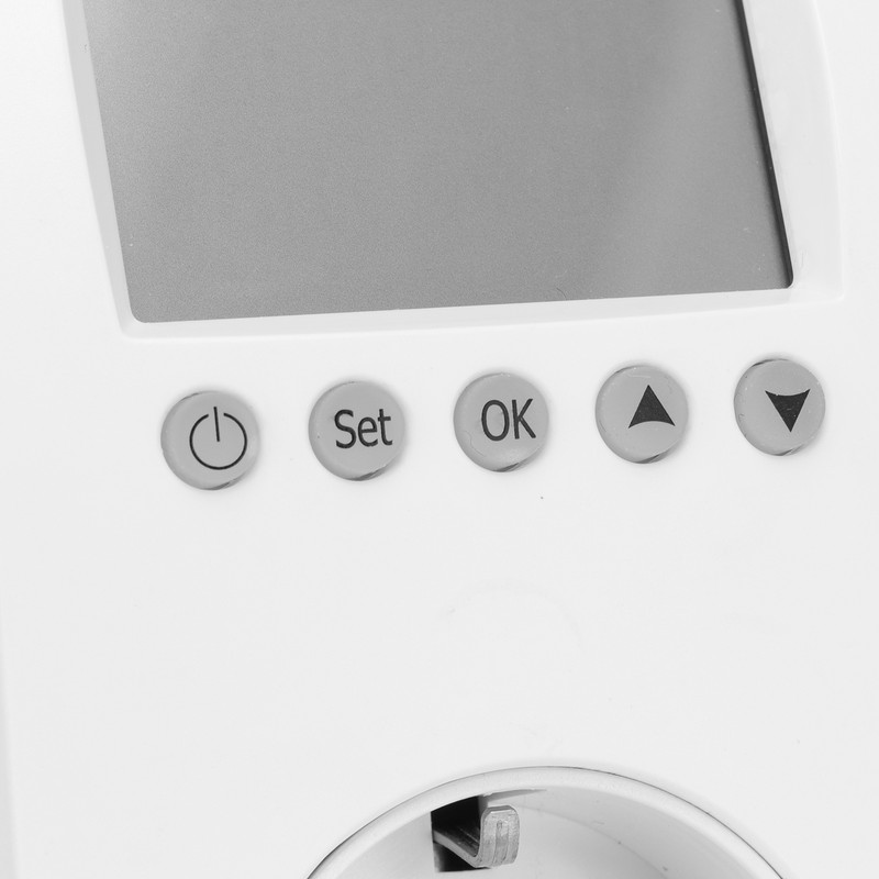 Plug‑in Thermostat LCD Programmable Heating Temperature Controller 16A