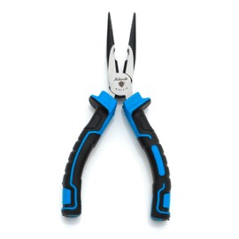 Needle Nose Pliers, mshandto 8" Long Nose Pliers for Wire Bending, High Carbon Steel Needle Nose Plier, Serrated Jaw Pliers for Jewelry Making, Electronics Repair, Object Grasping, Craft Making