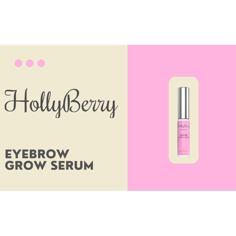 Hollyberry-Premium Eyebrow Growth Enhancing Serum-Peptide Boosting Formula for brows -