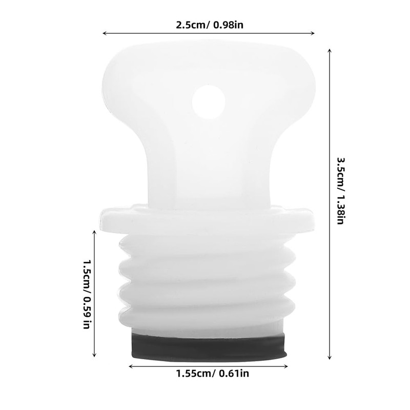 COLLBATH COLLBATH 3pcs Hot Water Bottle Replacement Caps Rubber Stoppers