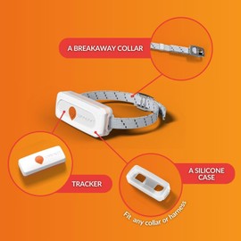 Weenect Cat XS - NEW GPS Tracker for Cats | Real-time Mini GPS Tracker for Cats | Smallest model on the market | Operates with a subscription | Collar included