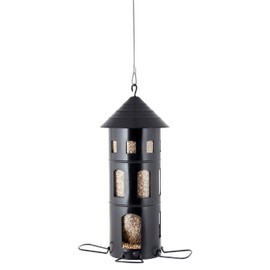 Wildlife Garden WG337 Combi House Seeds Black Metal Bird Feeder