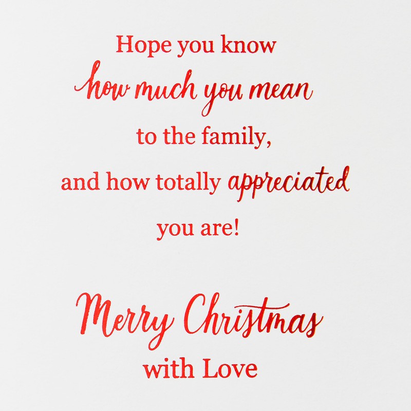American Greetings Christmas Card for Son and Wife (Both so