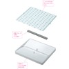 Anesty HO1950 Diatomaceous Earth Drainer, White, Approx. Width 11.8 x