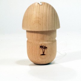 Bahama Kendama Mushroom Pill Kendama- Reverse Spike - Natural
