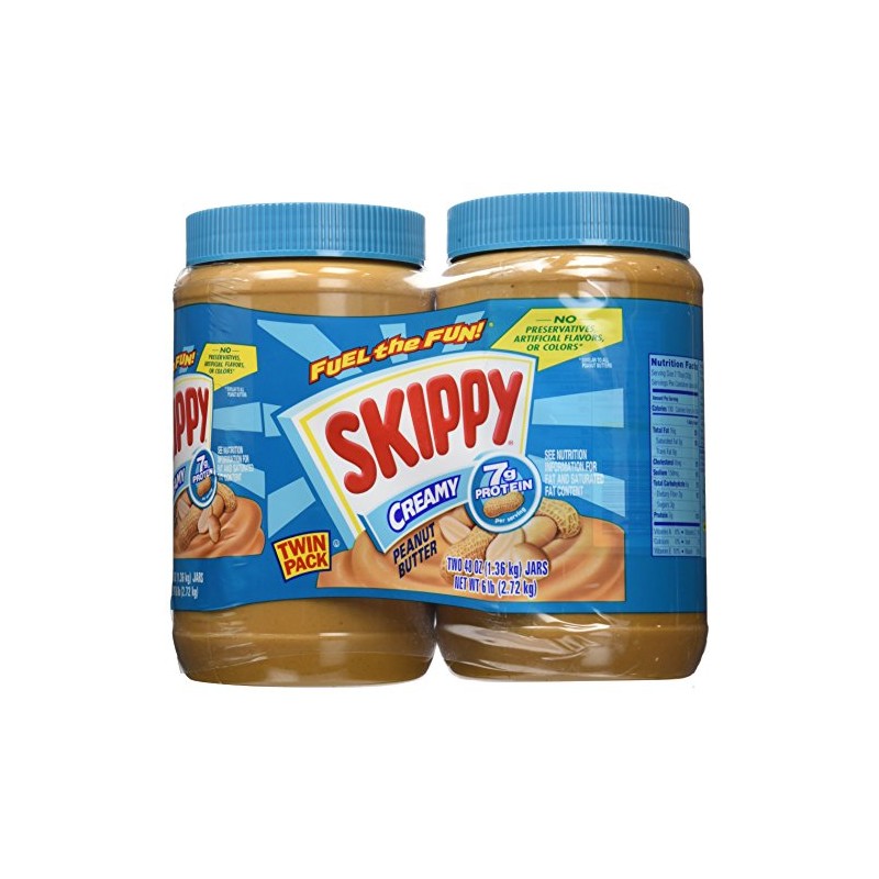 Skippy Creamy Peanut Butter - Creamy 48 oz. (Pack of