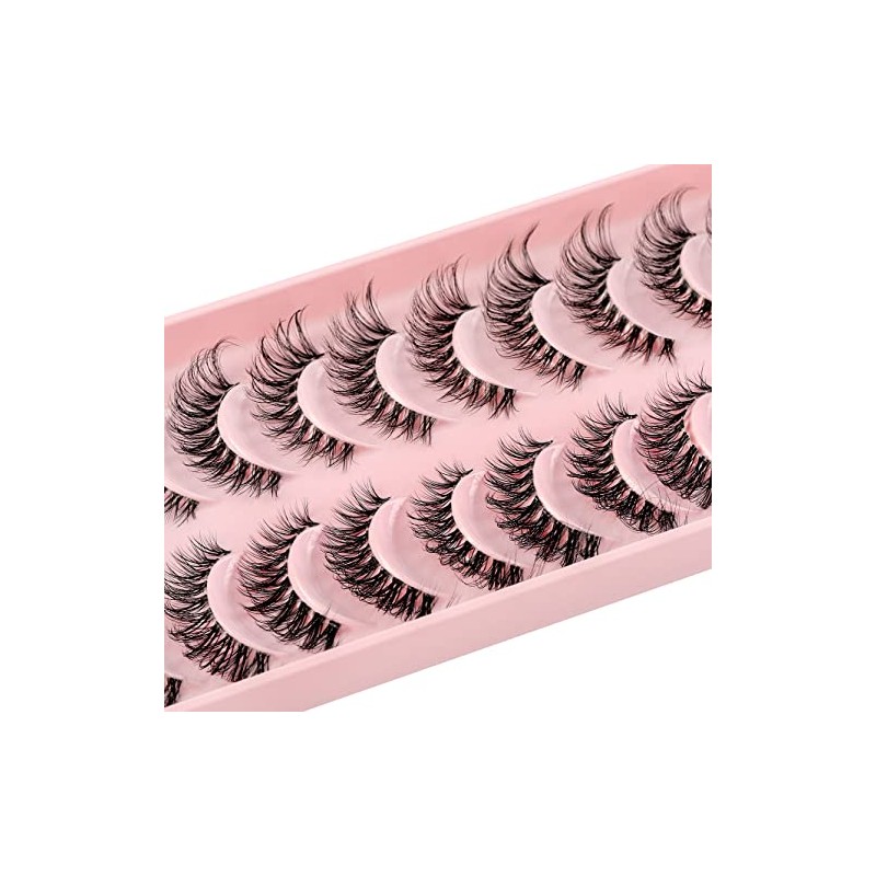 3D False Eyelashes, Natural Eyelashes, Pure Handmade Natural Look, Fluffy