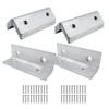 ONEBO 10 Pcs Stainless Steel Corner Brackets, Right Angle Brackets,