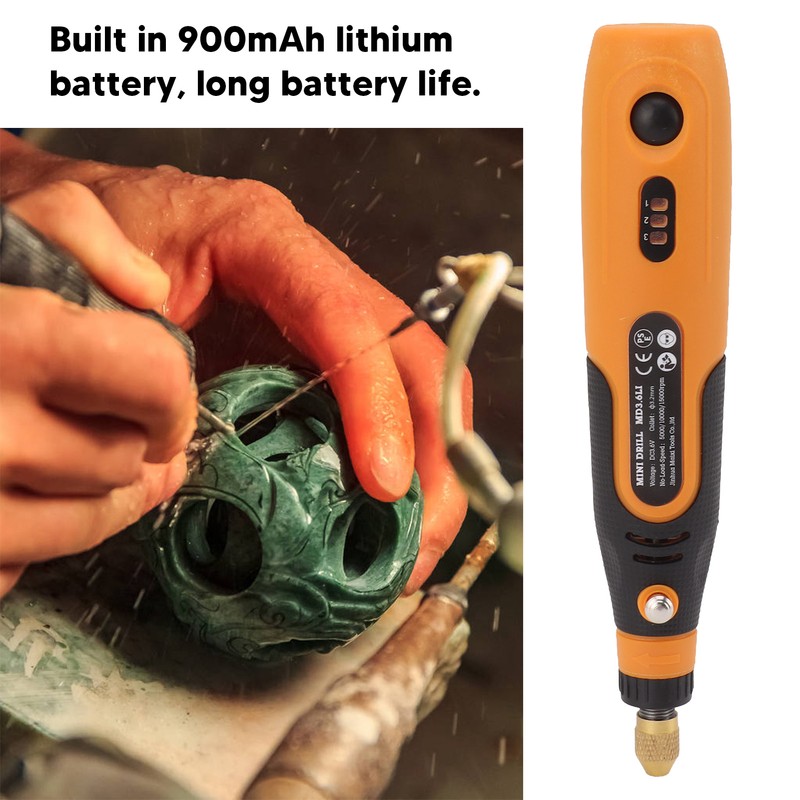3.6V Electric Grinding Pen 900mAh Lightweight Mini Electric Grinder Pen