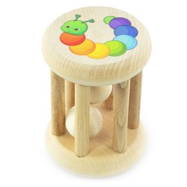 Ulanik Rattle Butterfly, Toddler Montessori Toy from 1 Year, Baby Sensory Wooden Games
