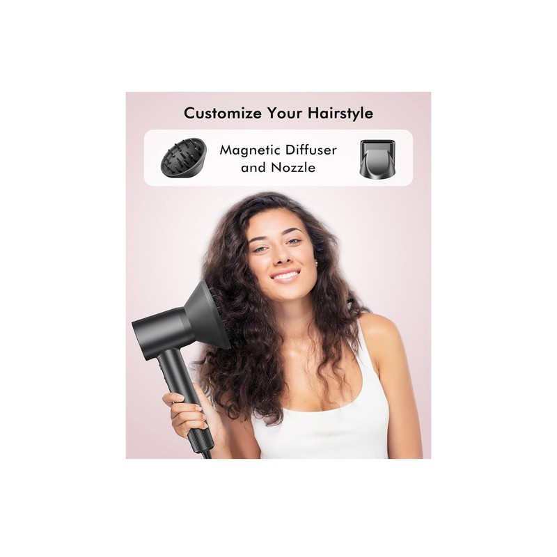 OIMYE Hair Dryer, 160000 RPM Professional High Speed Ionic Blow