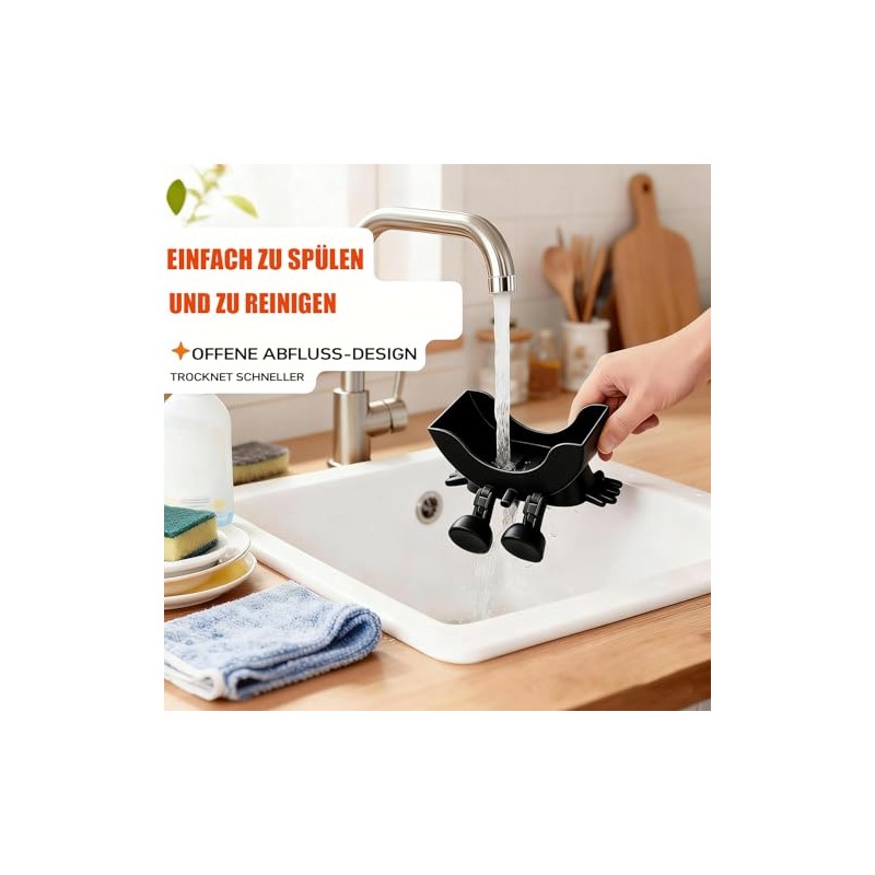 Funny Hanging Sponge Holder with Drainage, Funny Sponge Holder for