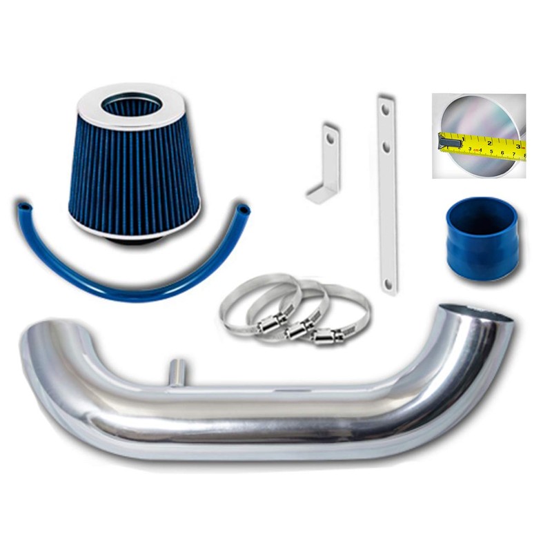 Click2go Short Ram Intake Kit with Reusable Blue Filter Compatible