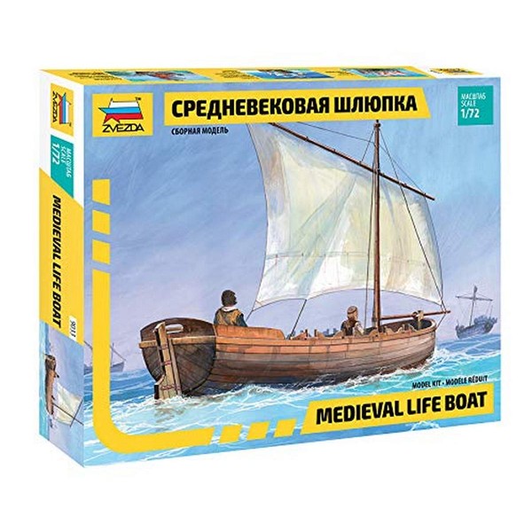 Zvezda 500789033-1:72 Medieval Life Boat