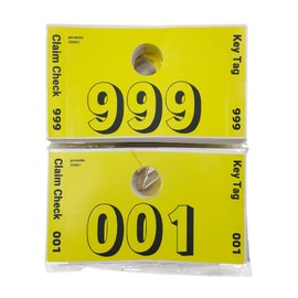 prismite car Service Tags, 000-999 Service Dispatch Numbers Hang Tags, Key Tags Included