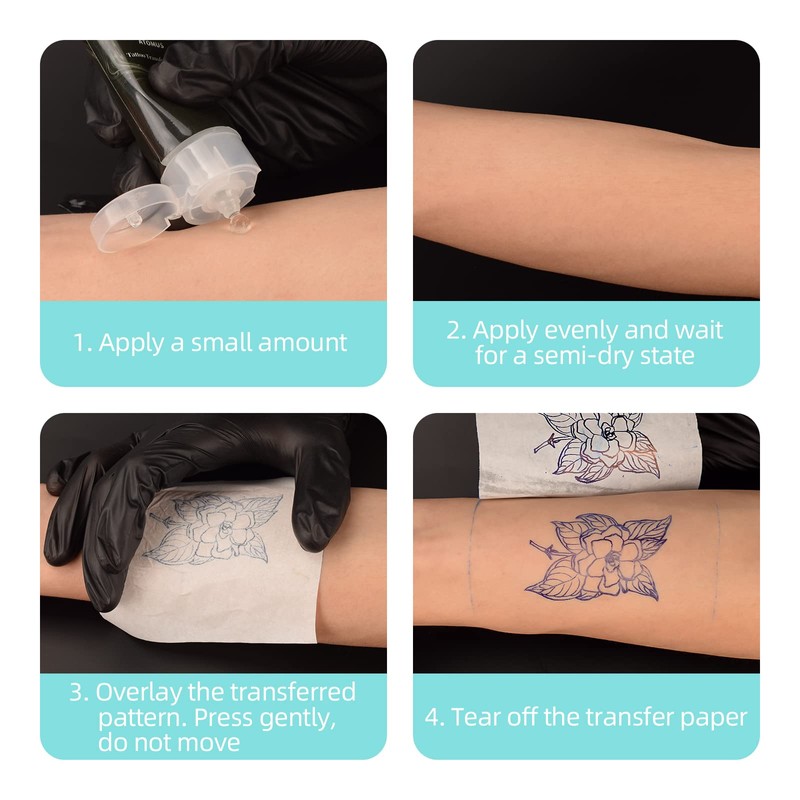 ATOMUS Tattoo Transfer Cream Gel Tattoo Skin Dissolving Gel for
