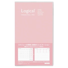 Nakabayashi Logical Diary 2026 Cover Type / B5 Slim / Pink NS-SB501-26P [PT1]