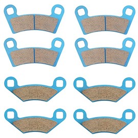 Juego de pastillas de freno de cerámica delanteras y traseras para Polaris RZR 2008-2014 800, 2012-2019 570, 2009-2014 S 800, 4 juegos de pastillas de freno delanteras y traseras