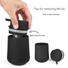 GAHEFY Black Foam Hand Soap Dispenser with Silicone Boot for