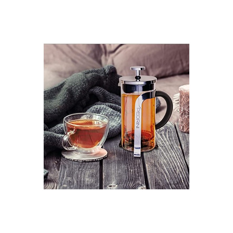 Pedrini Cappuccino Glass Steel Tea Infuser 350 ml