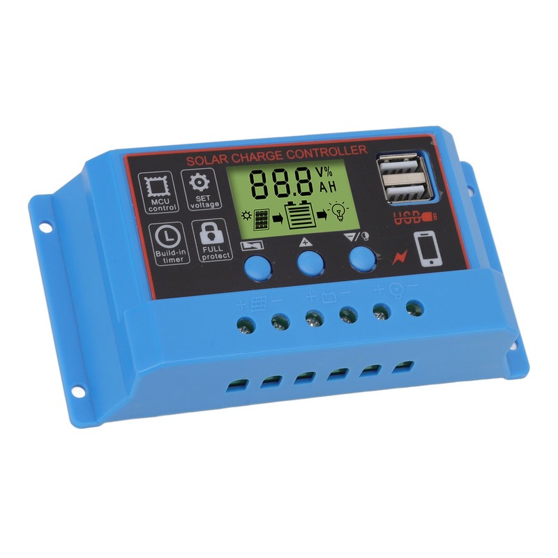 12V 24V Solar Charge Controlle LCD Display Solar Panel Controller