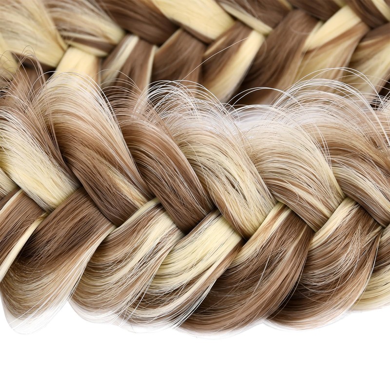 Gledola Messy Synthetic Hair Braided Headband Classic Chunky Wide Braided