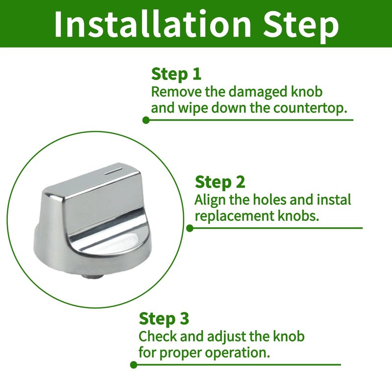 5 Pcs W11366438 Stove Knobs Replacment for Whirlpool Gas Stove