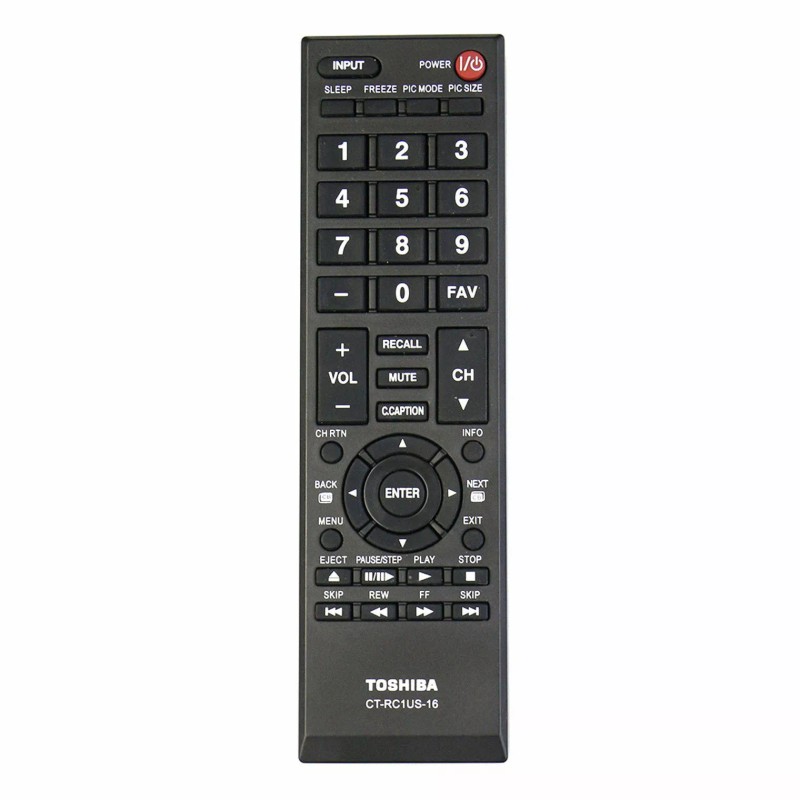 Toshiba Genuine Toshiba CT-RC1US-16 Remote Control for All Toshiba TVs