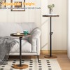 Kificet Small Side Table, Drink Table, Height Adjustable Round End