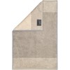 Cawo Two-Tone Guest Towel - Graphite - 30x50