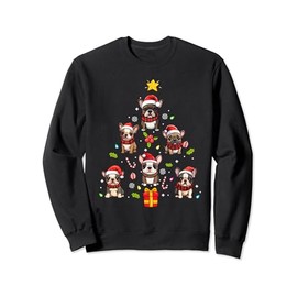 French Bulldog Merry Christmas Tree Dog Ornament Sweatshirt
