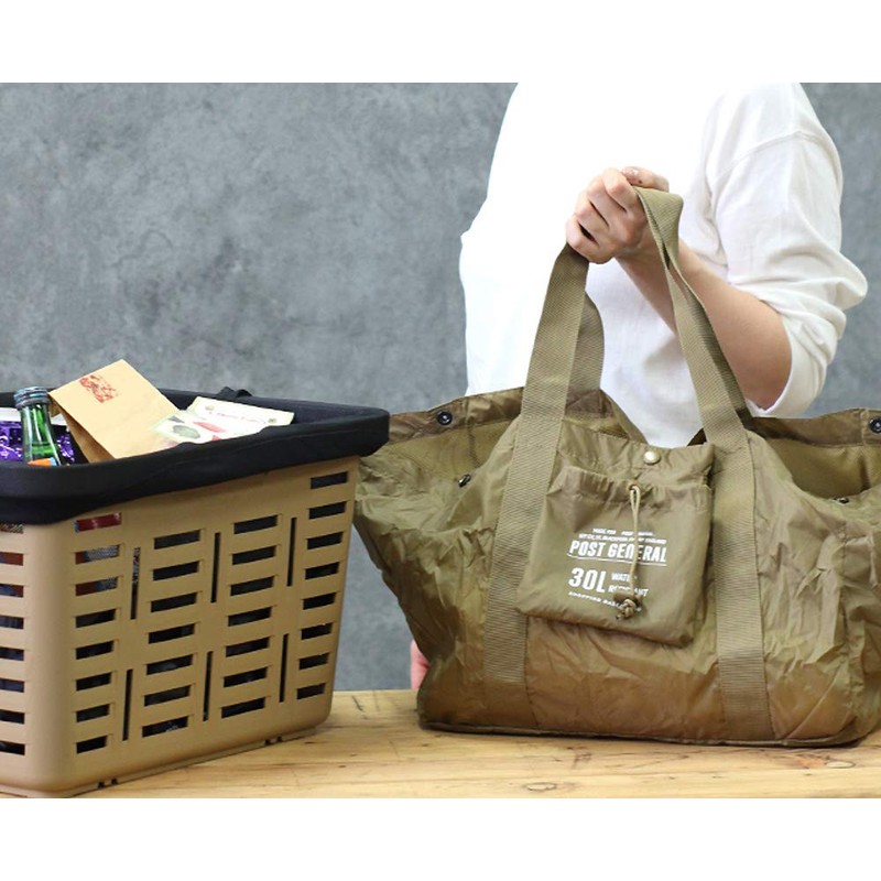 Post General Packable Shopping Bag, coyote beige