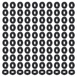 PATIKIL M2 Nylon Flat Washers, 120 Pcs 2mm ID 5mm OD 1mm Thick Plastic Sealing Flat Round Washer Spacer Gaskets Replacement for Plumbing Faucet Hose Fastener Bolt, Black