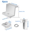 Pack of 4 Solar Panel Brackets, Z Angle Mounting Solar