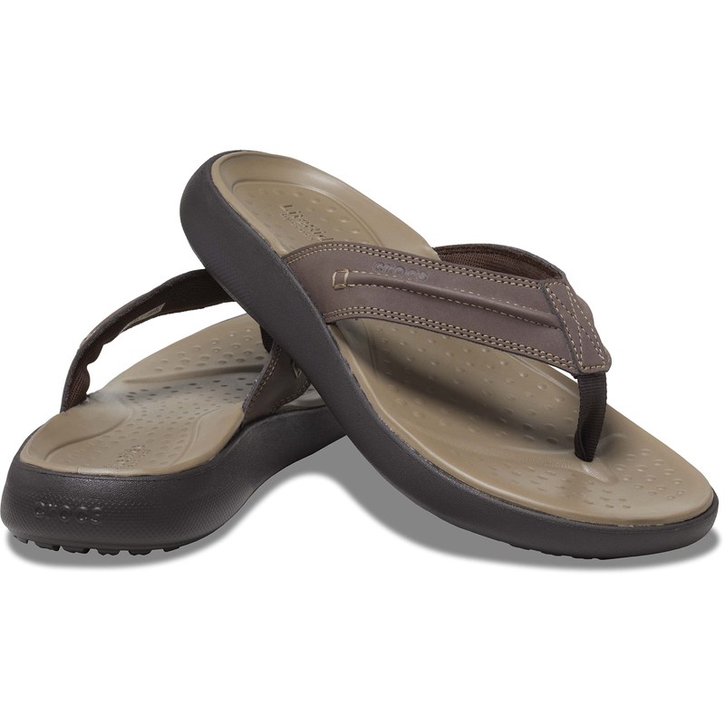 Crocs Men's Yukon Vista II Lr Flip Flops, espresso, 46