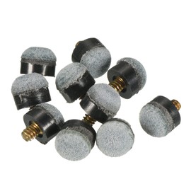 PATIKIL 12mm Dia Screw-on Pool Cue Tips, 30 Pack Billiard Cue Tips Snooker Billiard Supplies Pool Stick Tips Replacement Accessories, Grey