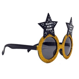 Soochat 2021 New Year Eveglasses Happy New Year Sunglasses Novelty Party Eyeglasses for New Year Party Favors Photo Booth Props Graduation Supplies