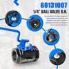 60131007 Ball Valve 1-1/4" Right-Hand Valve with 9" Hook Lever