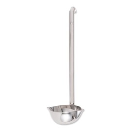 RSVP International Endurance Canning Collection Non-Reactive 18/8 Stainless Steel, Dishwasher Safe, Ladle, 13-1/2"