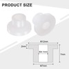 sourcing map 24pcs Flanged Sleeve Bearings Plastic Bushings ID 4.2mm