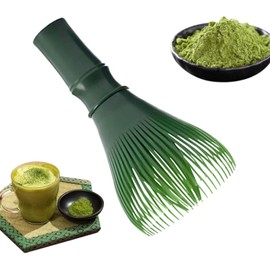 Resin Matcha Whisk, 4.72 x 2.36 Inch Green Tea Brush Reusable Chasen Brush Matcha Whisk Brush for Stirring Making Tea, Easy to Clean