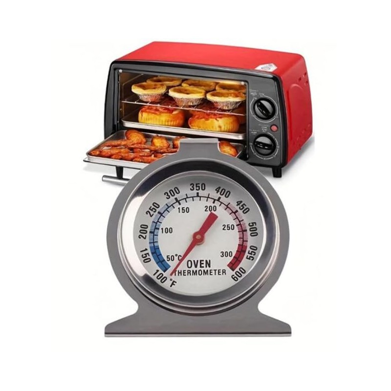 Utiz 2x Stainless Steel Dial Oven Thermometer Portable Food Cooking
