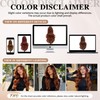 Copper Auburn Highlights Wig for Women,26 inch Long Wavy Wig