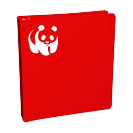 Bargain Max Decals Panda Silhouette Sticker Decal Notebook Car Laptop 5.5" (White)