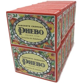 Linha Mediterraneo Phebo - Sabonetes em Barra Nectarina da Andaluzia (12 x 100 Gr) - (Phebo Mediterranean Collection - Nectarine from Andaluzia Bar Soaps (12 x Net 3.52 Oz))