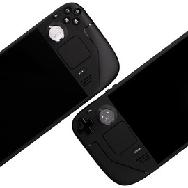 PlayVital Steam Deck LCD Compatible Thumb Grip Cap Cover PS Portal Compatible Joystick Cap Cover for Steam Deck OLED [Cutie Kitty]