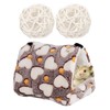 1 Hamster Cage, 2 Takraw Balls, Pet Toy Nest, Pet