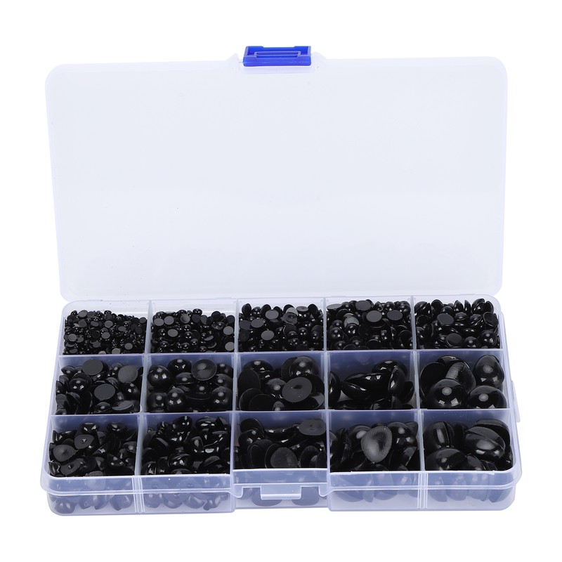 2575Pcs Plastic Eyes and Noses Pack Safety DIY Craft Kit